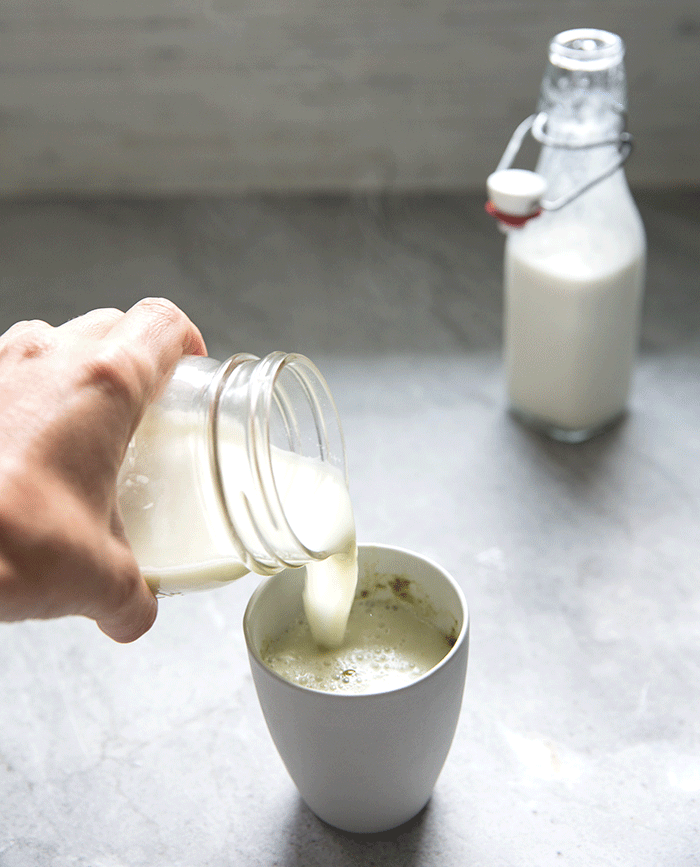 matcha latte + lavender almond milk — whats cooking good looking